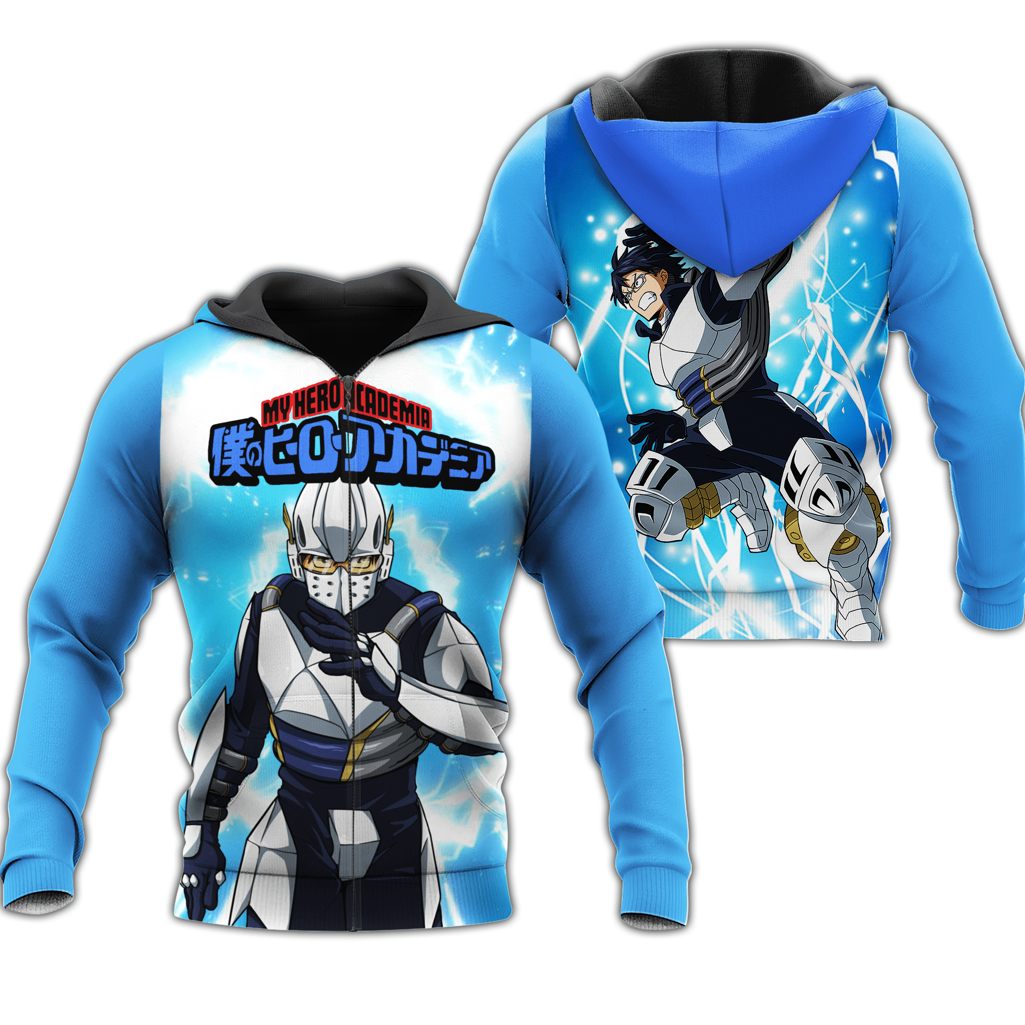 Tenya Lida Zip Hoodie My Hero Academia Anime Shirt Fan Gift HA06