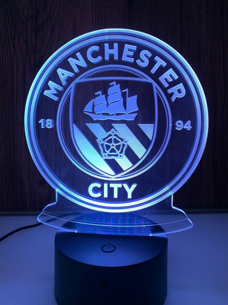 Manchester City 3D Led Lamp Cool Panda Sports LLC
