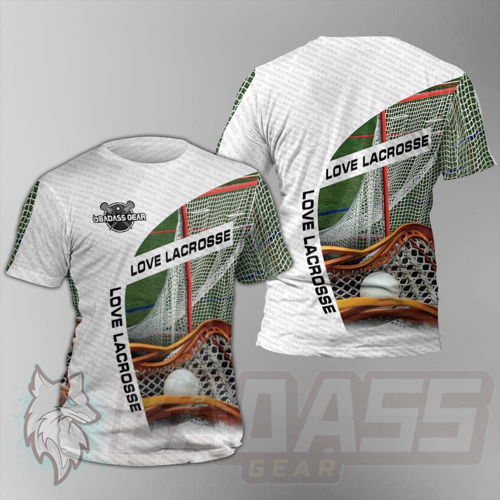 Love Lacrosse Sport Style BDG-1053 Unisex T-shirt