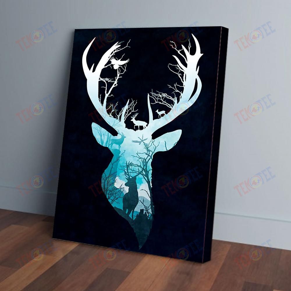 Canvas Painting Deer Hunting Forest Wall Art Canvas Beautiful Living Room Bedroom Bathroom Home Decoration