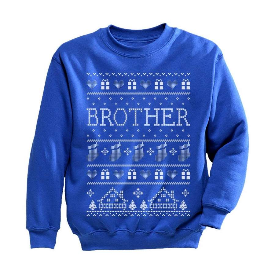 Brother Ugly Christmas Sweater Youth Kids Sweatshirt