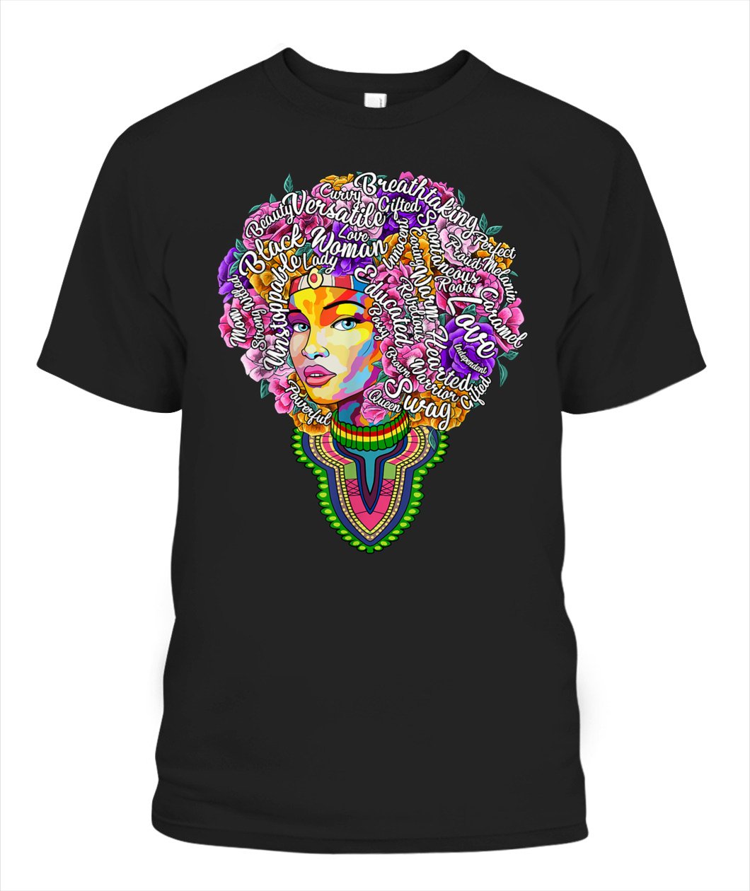 Afro Motivation Black Girls Woman Tshirt