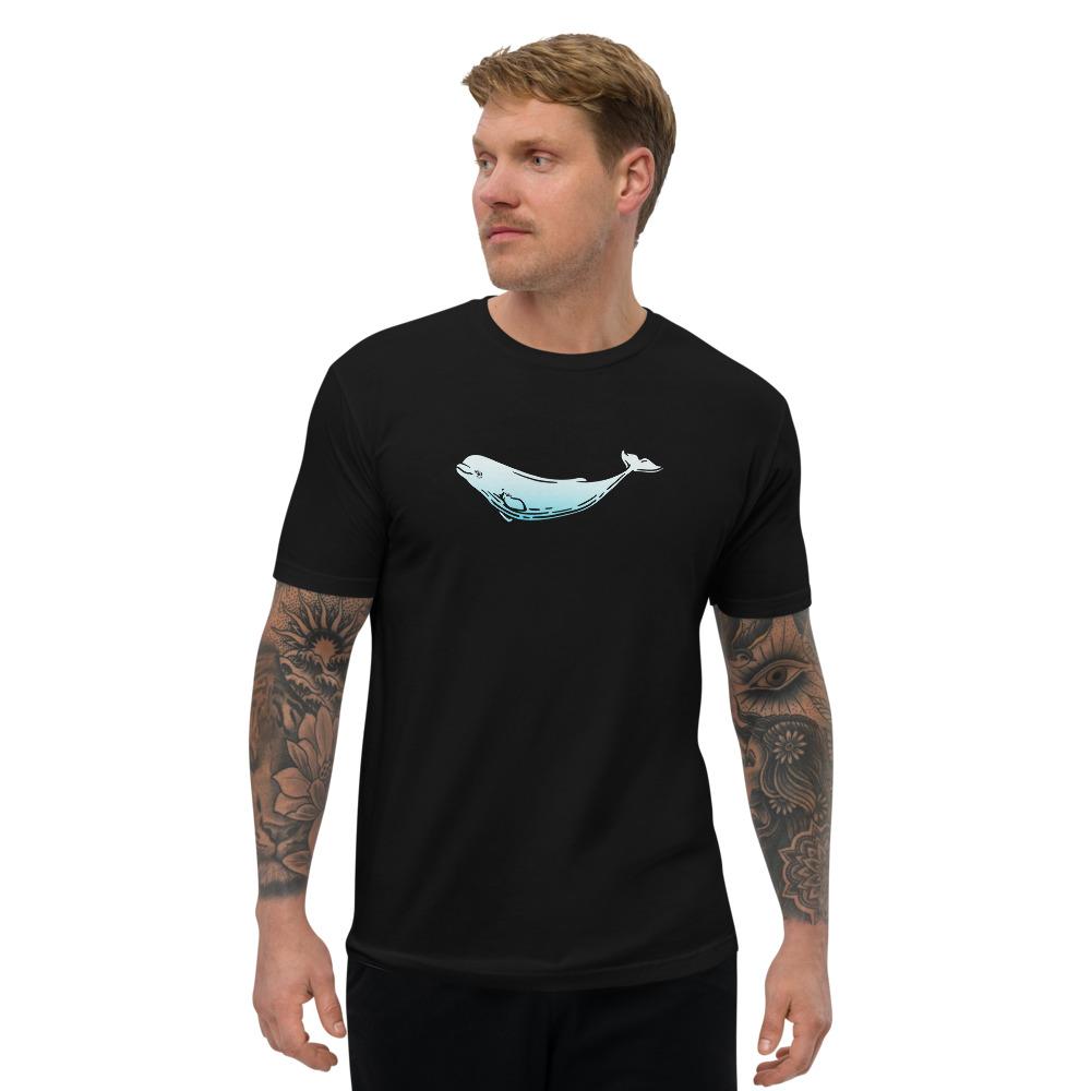 Beluga Whale Short Sleeve Men’S Fitted T-Shirt