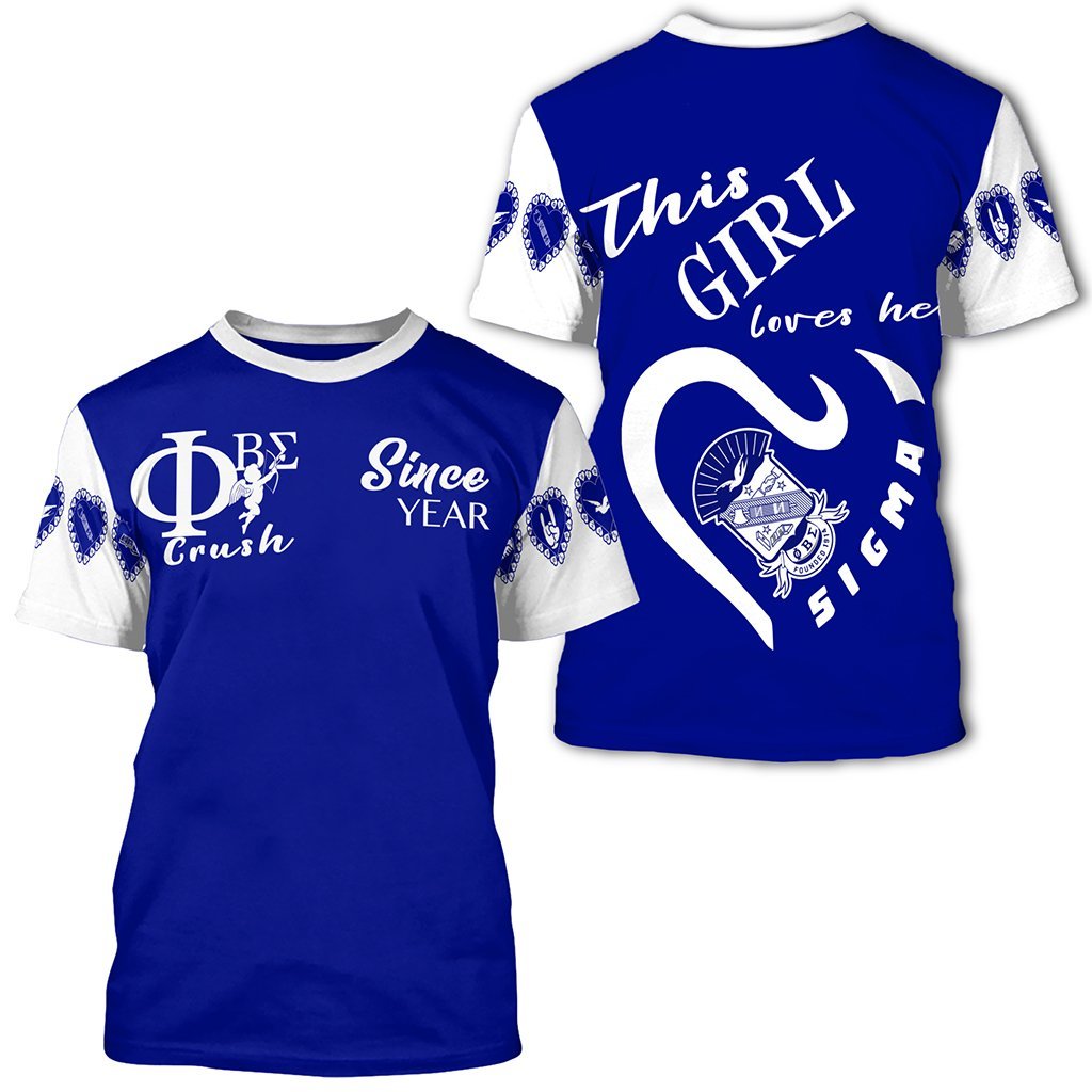 (Custom) Masonstars T-shirt – Phi Beta Sigma Valentine Crush Tee J0