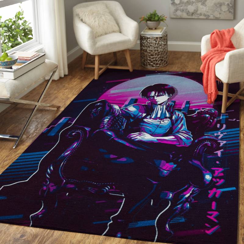 Anime Cyberpunk Styles Levi Art Area Rug – Carpet