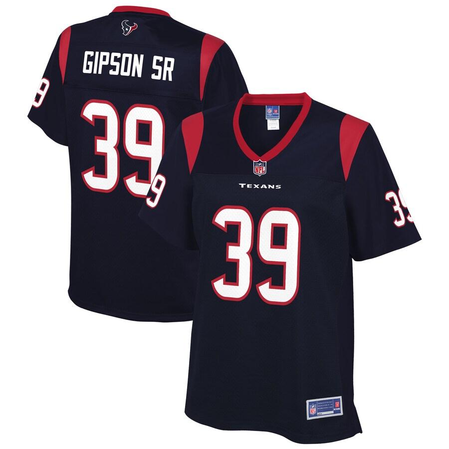 Tashaun Gipson Sr Houston Texans NFL Pro Line Womens Team Player Jersey – Navy