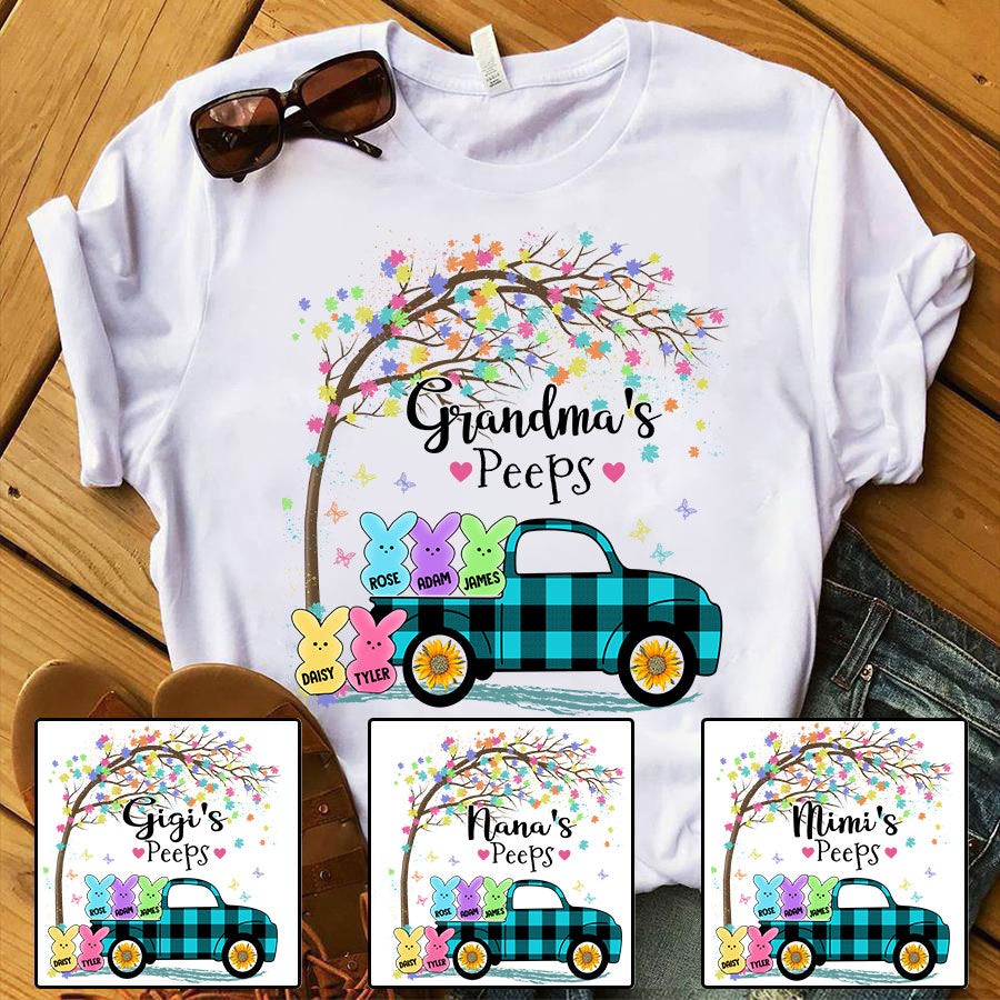 Personalized Grandma Peeps Easter T-Shirt