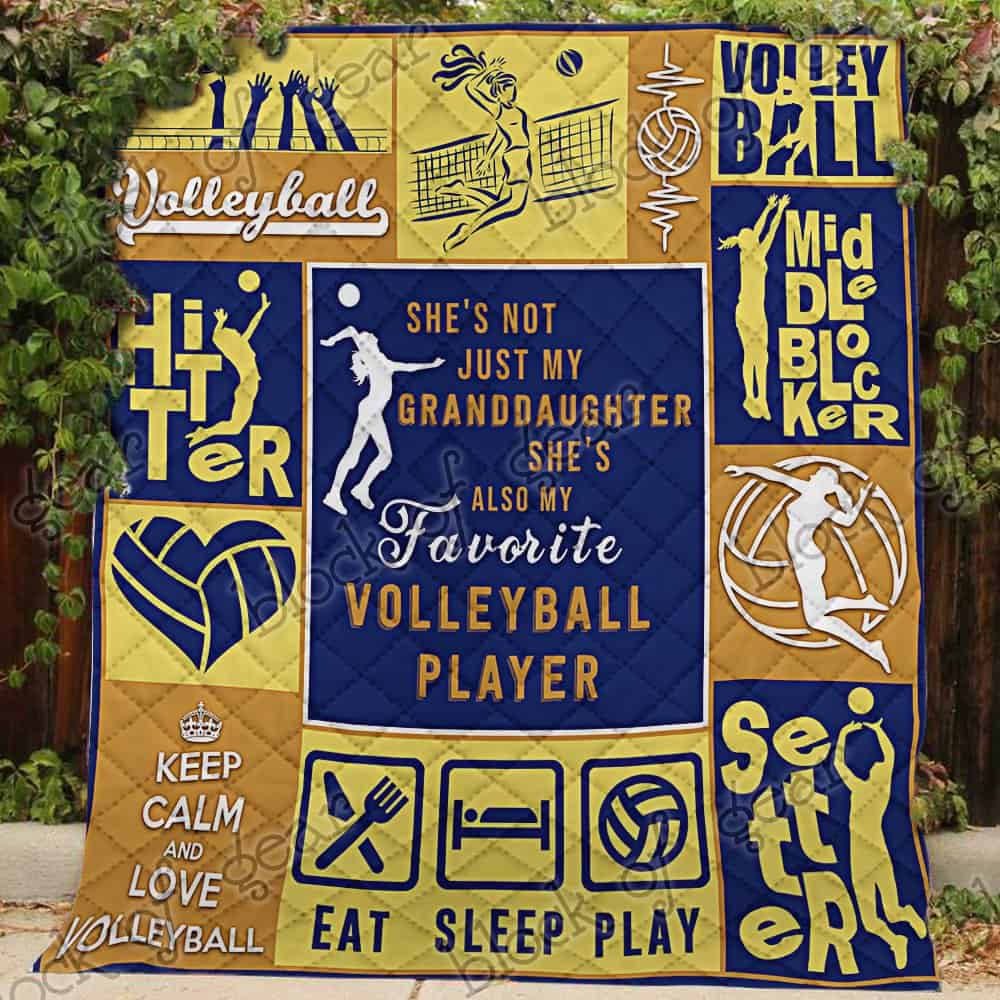 My Granddaughter, My Favorite Volleyball Player Nh144 3D Quilt Blanket