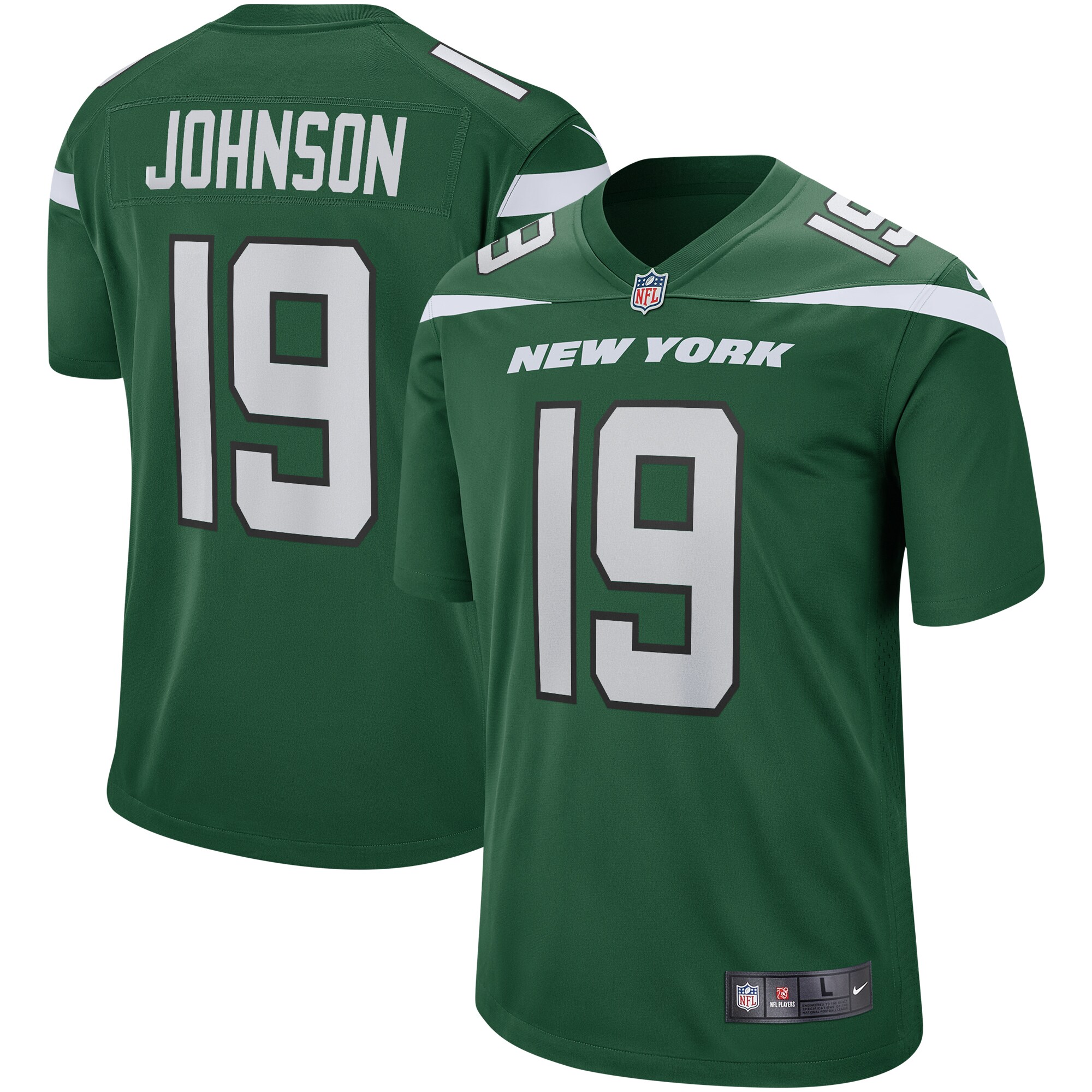 Keyshawn Johnson New York Jets Game Retired Player Jersey – Gotham Green