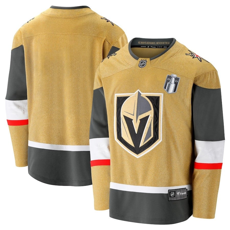 Vegas Golden Knights 2023 Stanley Cup Final Home Breakaway Jersey – Gold