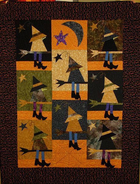 Witch Halloween Cla1410613Q Quilt Blanket