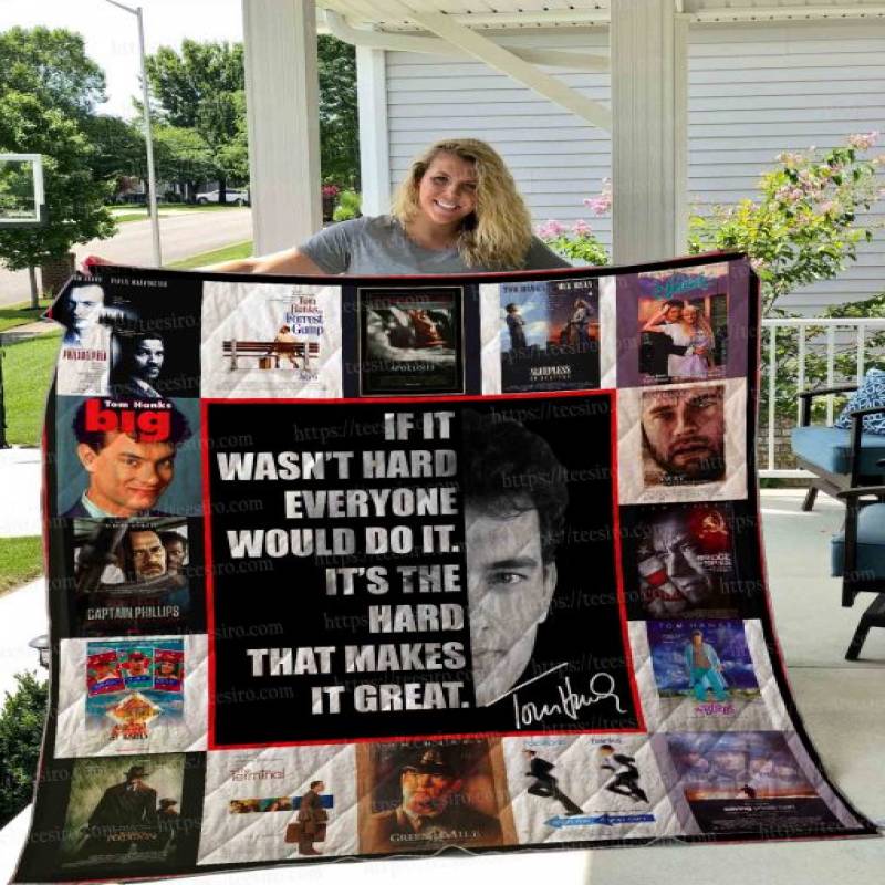 Tom Hanks Poster Film Quilt Blanket 01