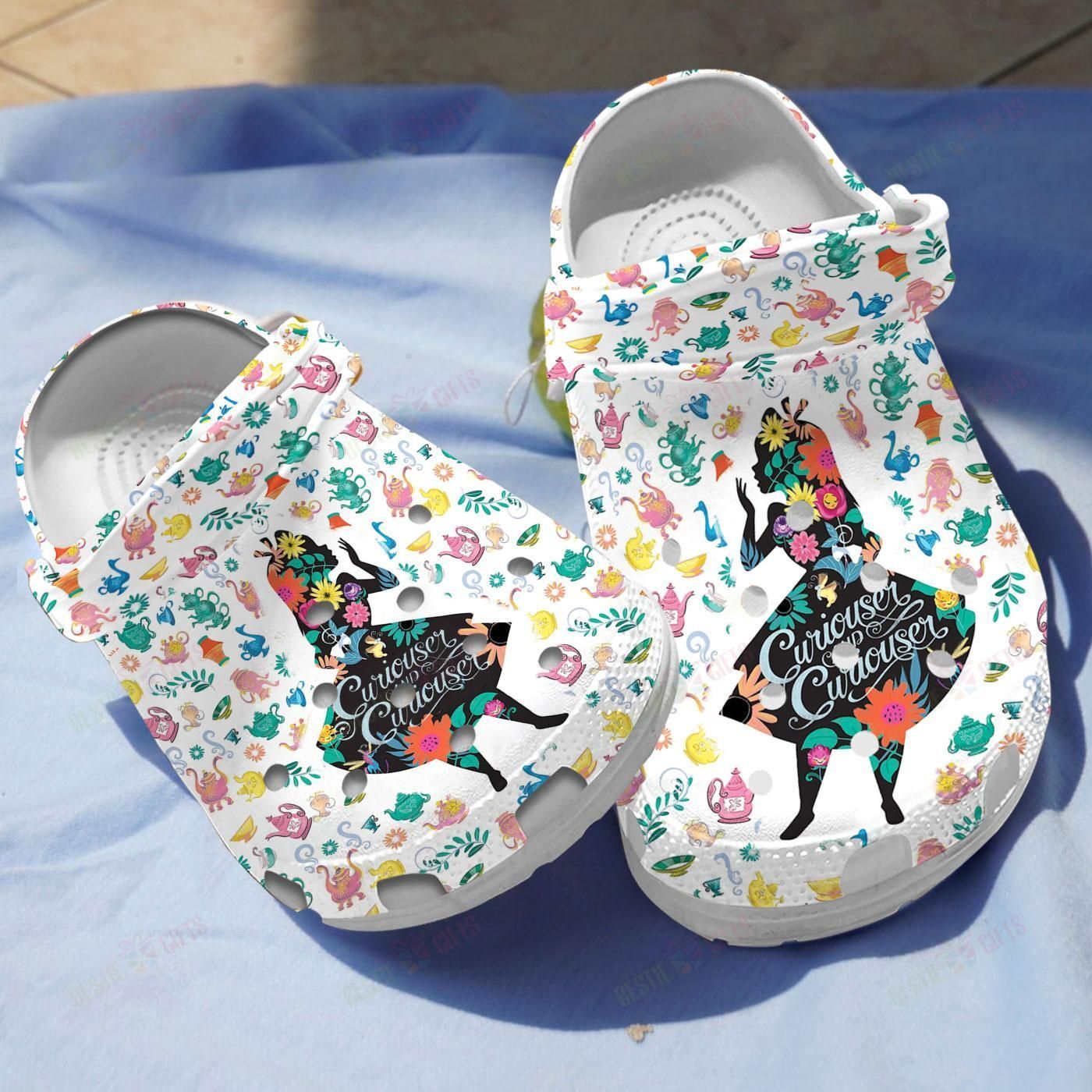 Alice In Wonderland Crocs Classic Clogs Shoes - Merchcustom Trending
