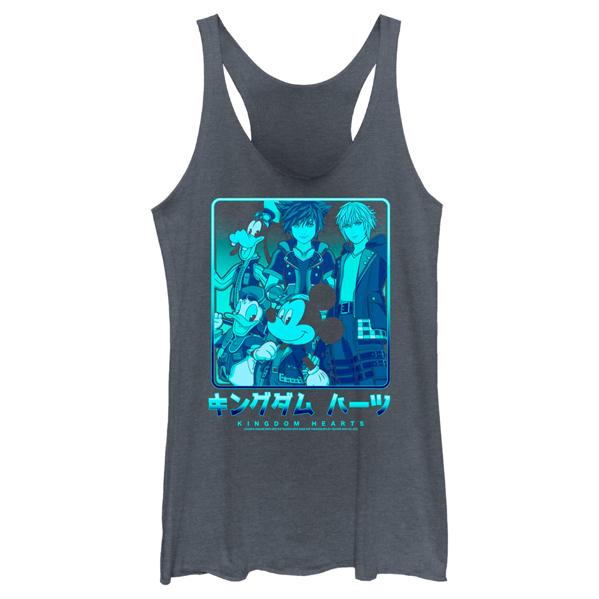 Women’S Kingdom Hearts 3 Heroes In A Box Racerback Tank Top