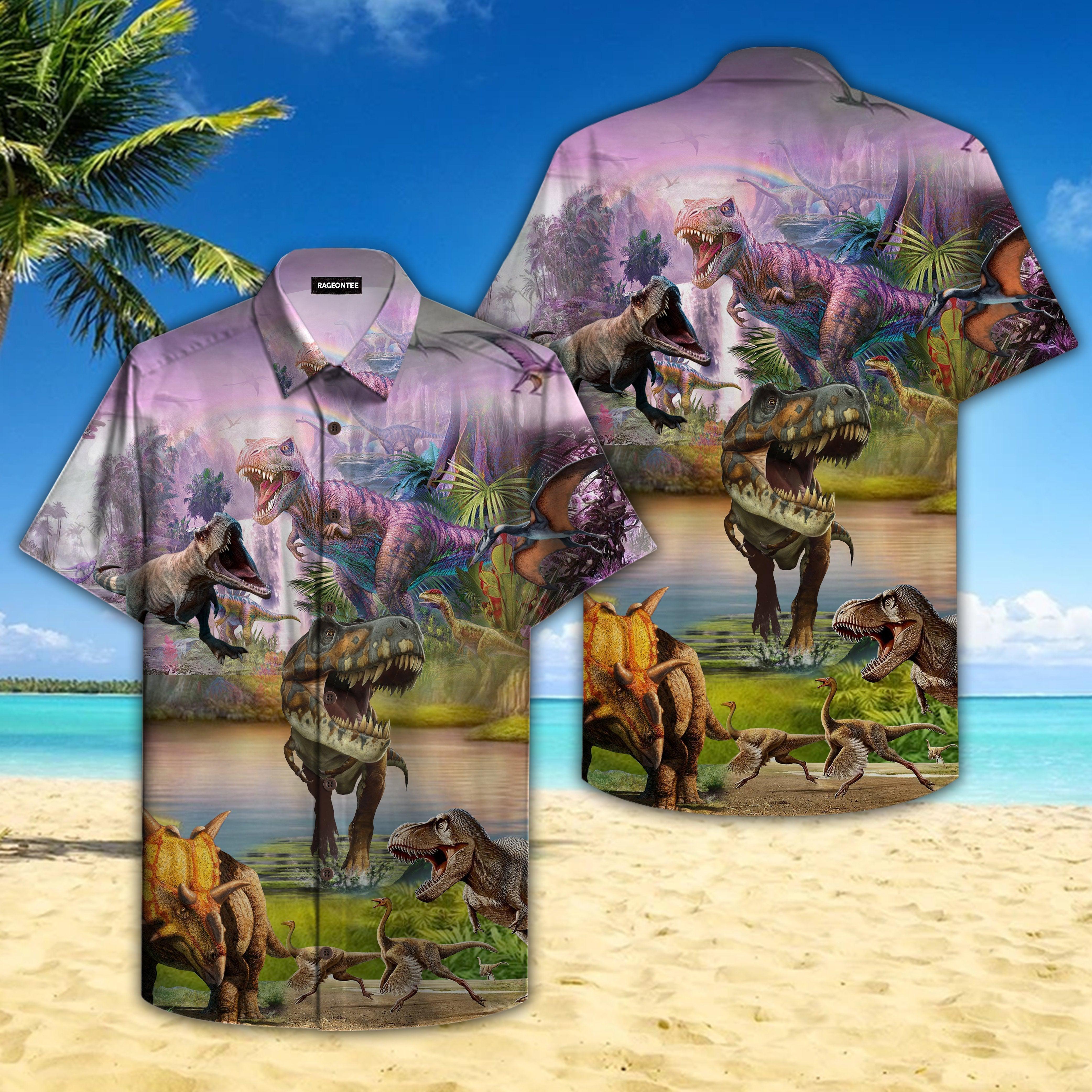 Always Be Dinosaur Hawaii Shirt For Men Women Ha64387