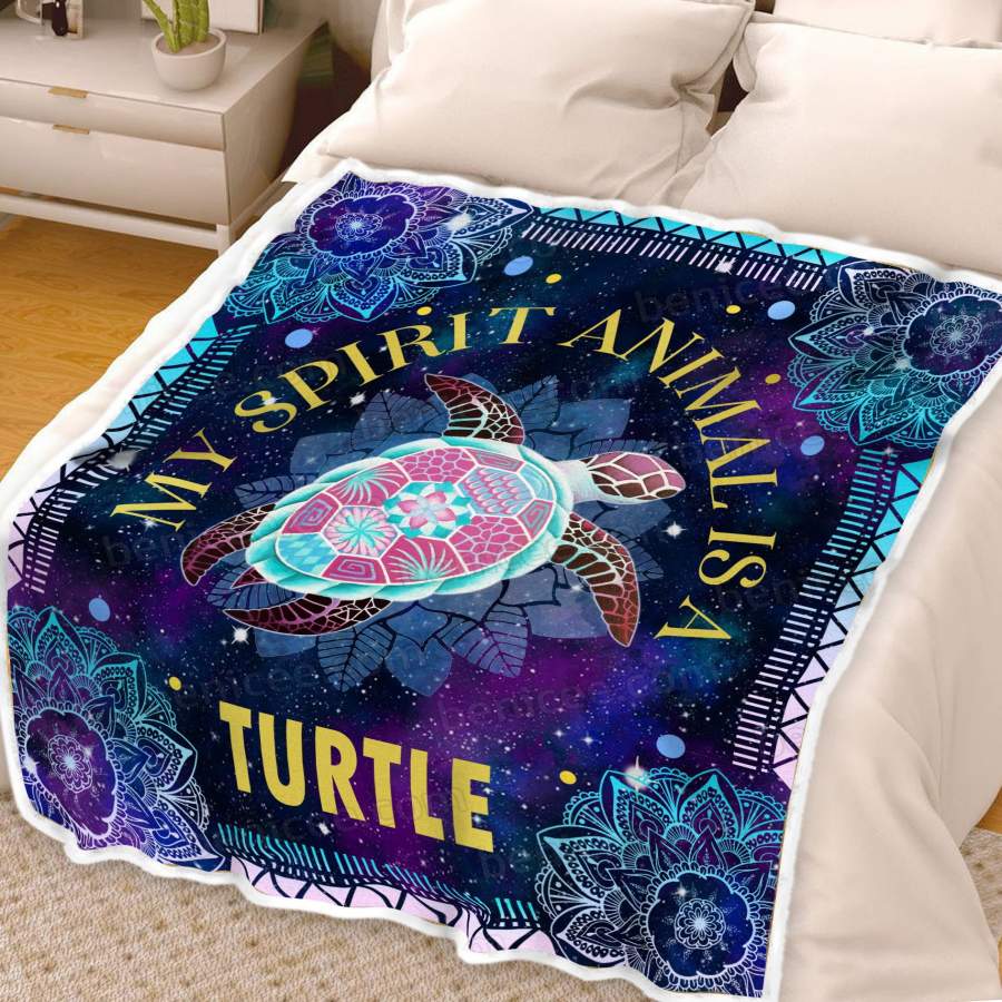 Blanket Gift For Turtle Lovers My Spirit Animal Is Turtle