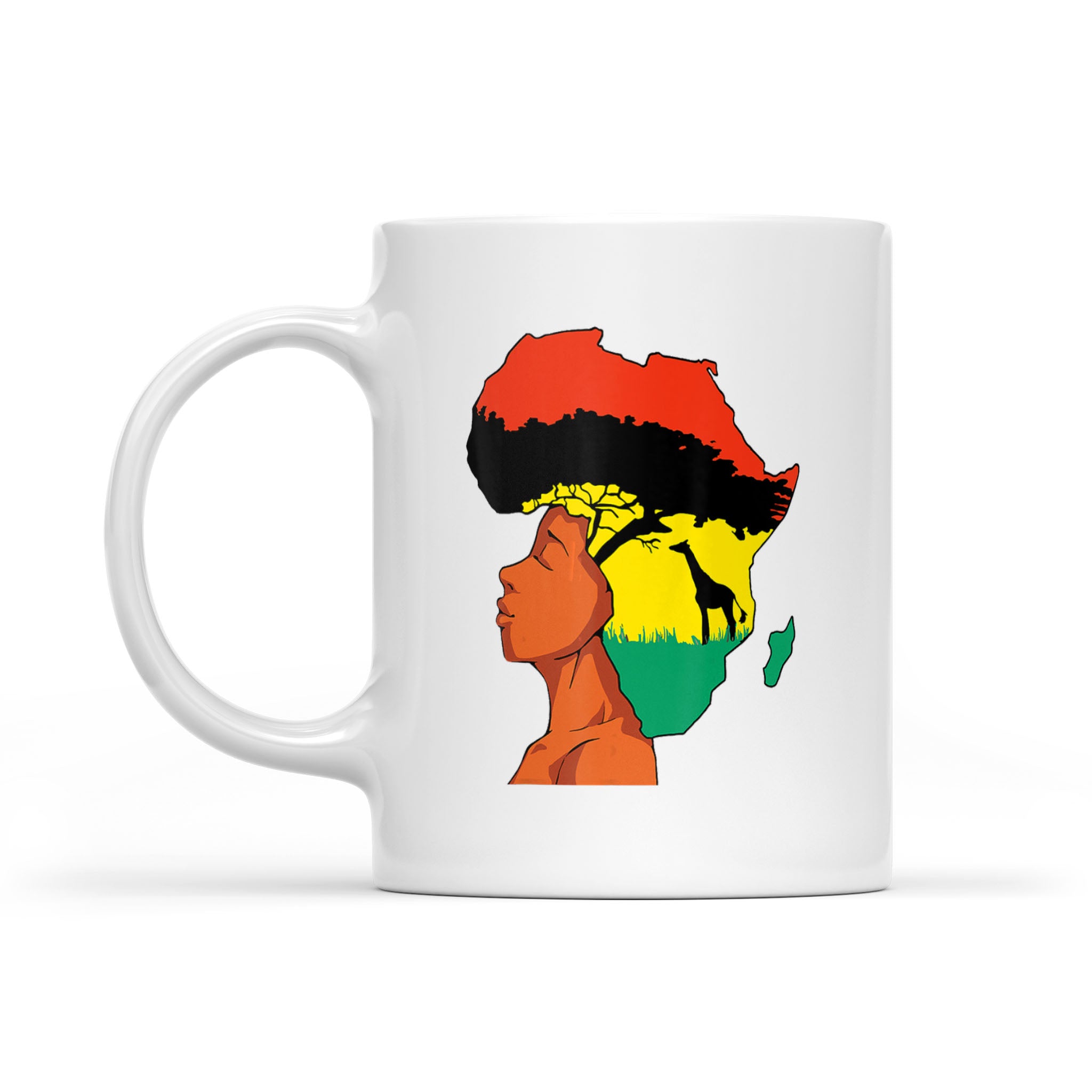 African American Black History Month Afro Black Magic – White Mug