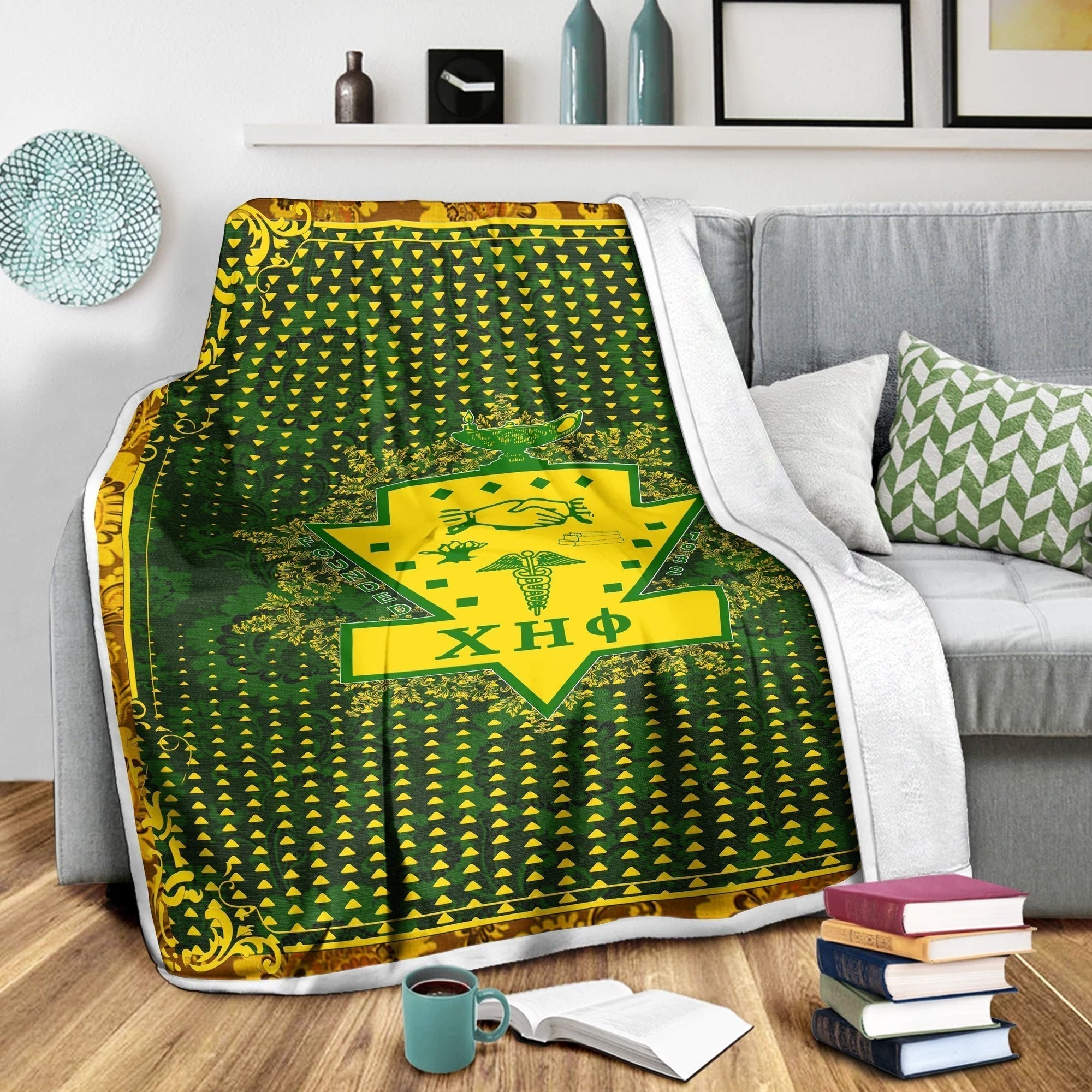 Wonderprint Home Set Chi Eta Phi Blanket Lt10