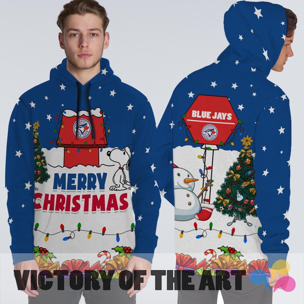 Funny Merry Christmas Toronto Blue Jays Hoodie 2019