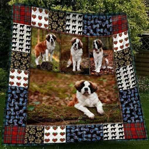 Cute St Bernard Pets Dog 3D Blanket Th0607 Quilt