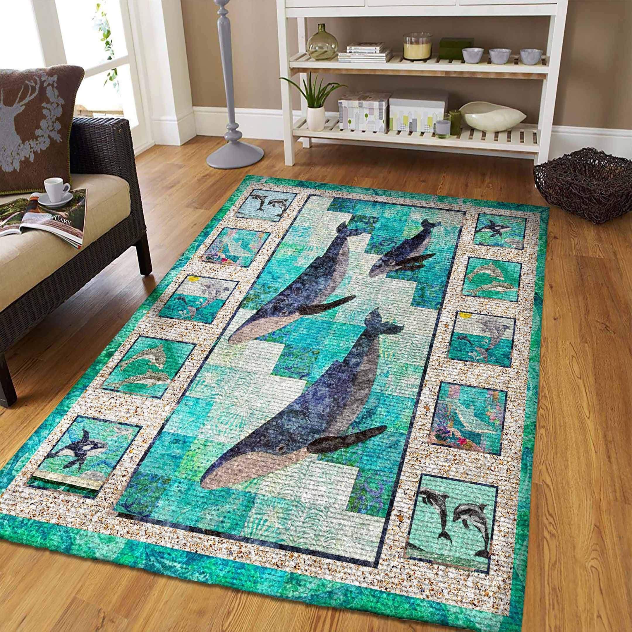 Dolphin Rug, Floor Rugs