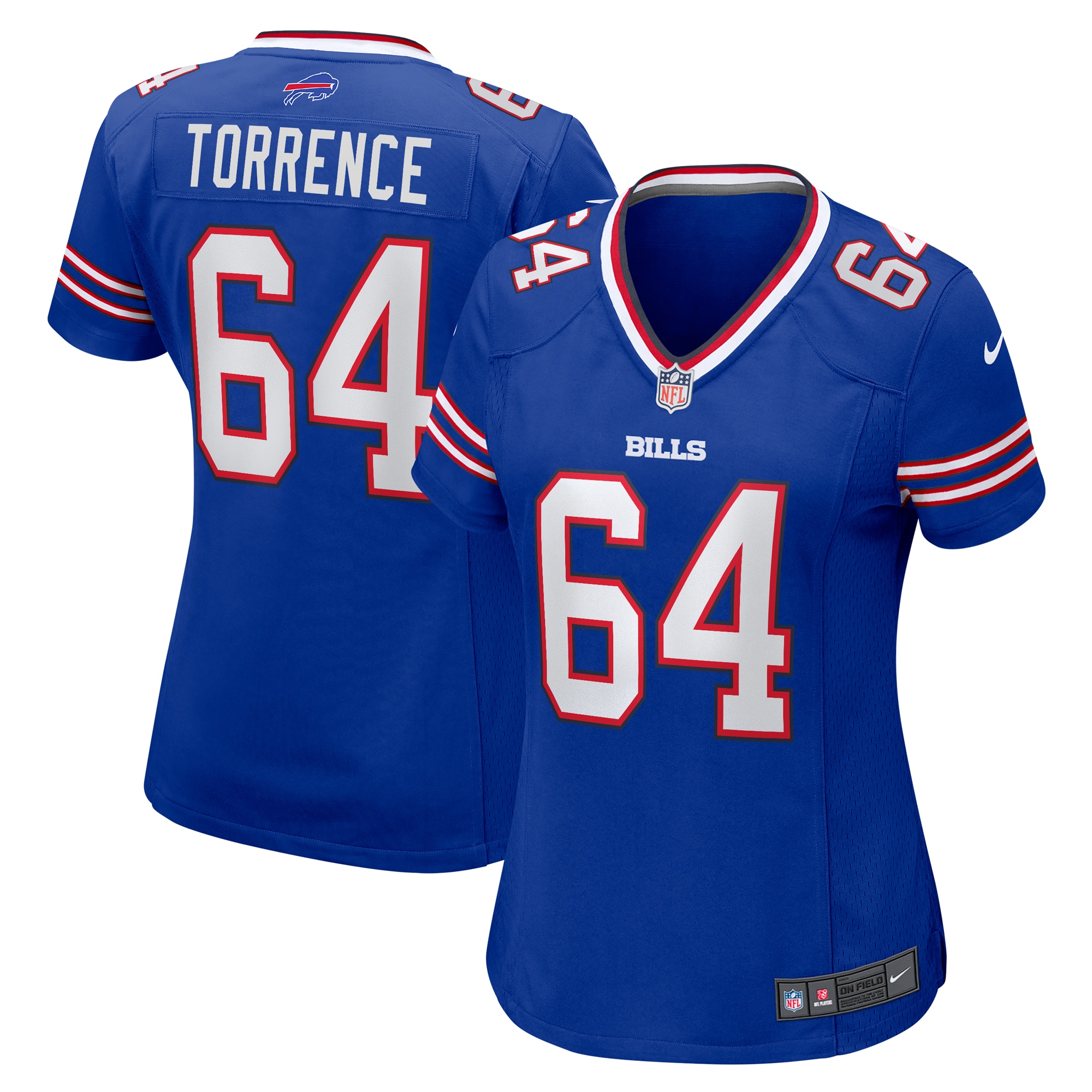 Women’s Buffalo Bills O’Cyrus Torrence Royal Home Game Jersey