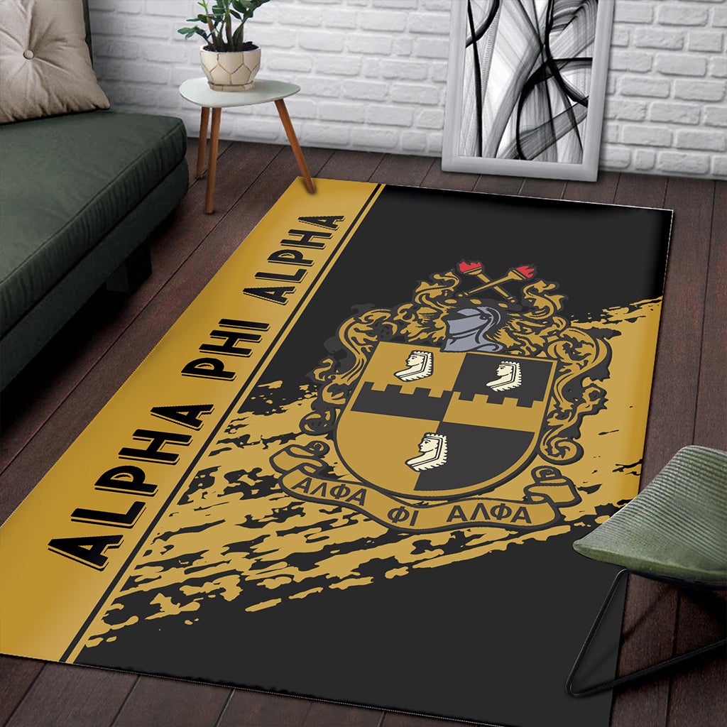 Wonderprint Area Rug Alpha Phi Alpha Area Rug Quarter Style Lt10