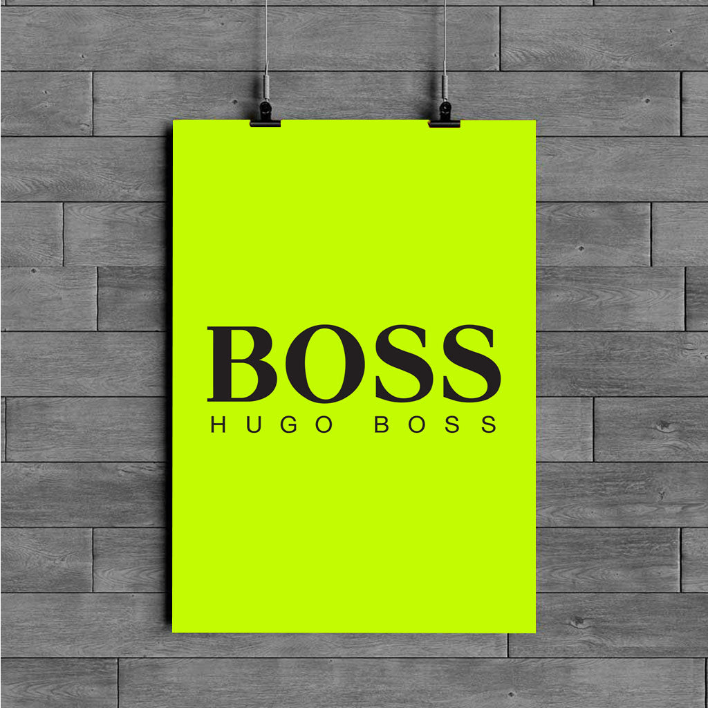 boss huga boss logo fancy brand poster - Poster Art Design