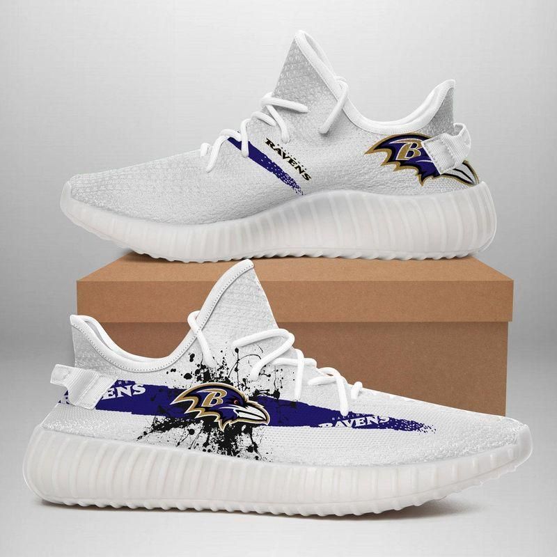 Baltimore Ravens Custom Yeezy Sport Teams Yeezy Boost 350 V2 Top Trending Custom Shoes Gift 5