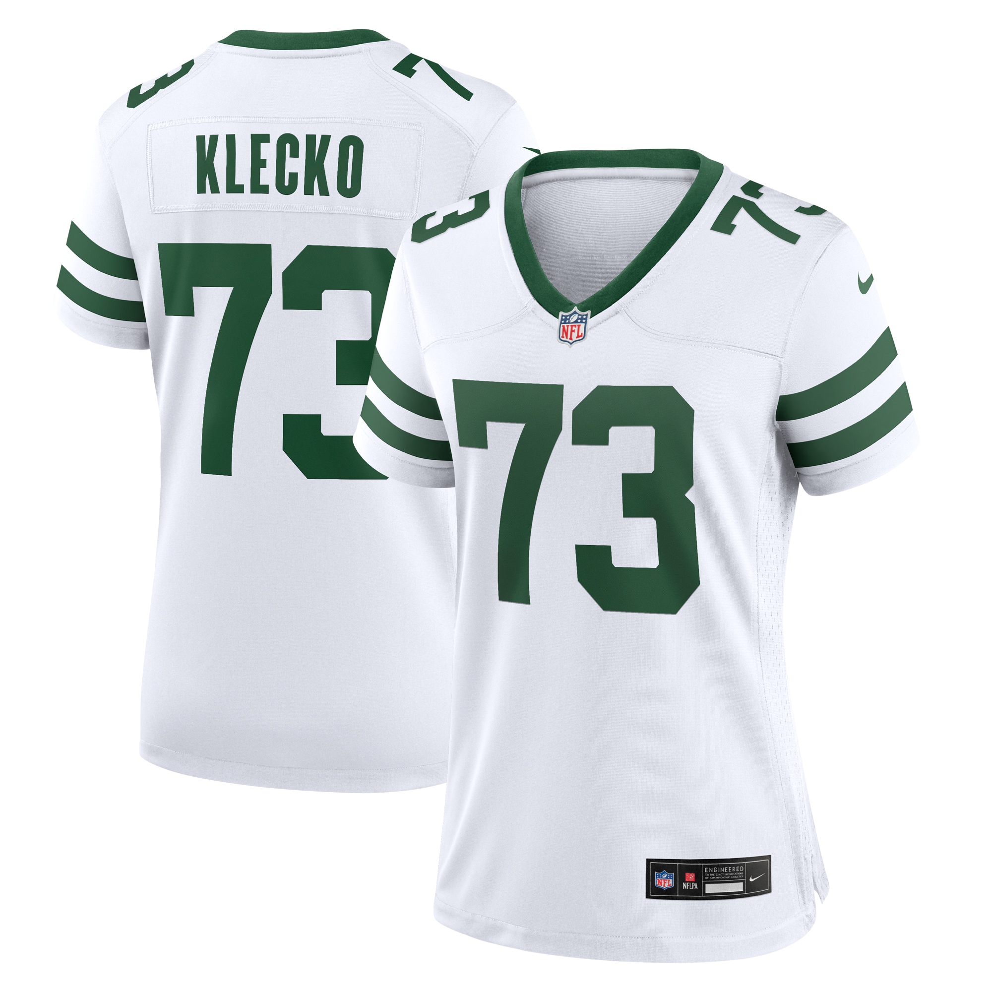 Joe Klecko New York Jets Women's Legacy Retired Player Game Jersey – White