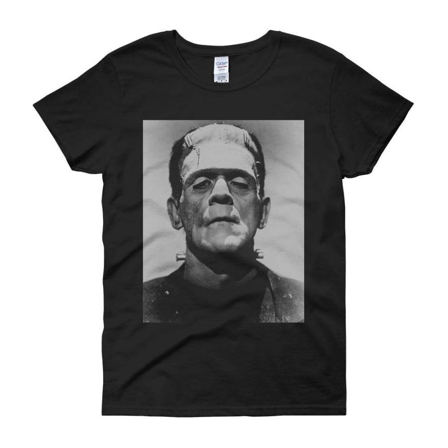 Frankenstein Movie Vintage Boris Karloff Bride Of Frankenstein Horror Women’S T Shirt