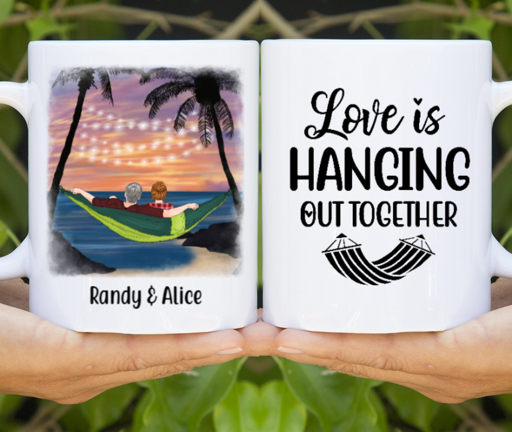 Personalized Mug, Hammock Couple Gift For Camping Lovers