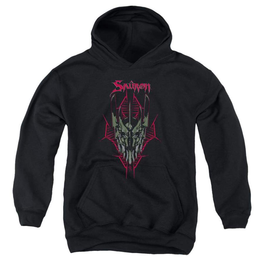 The Hobbit Evils Helm Kids Youth Hoodie Black