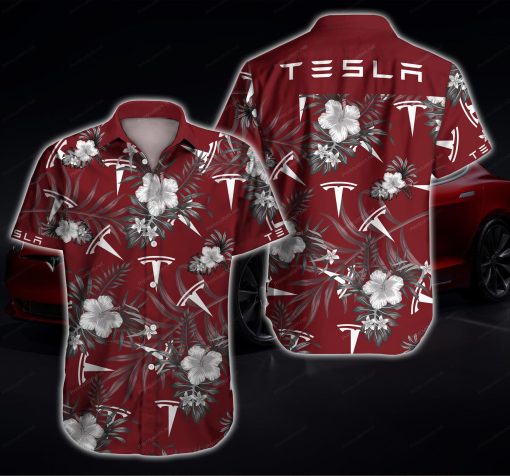 Tlmus Tesla Hawaiian Shirts For Men Ha20261