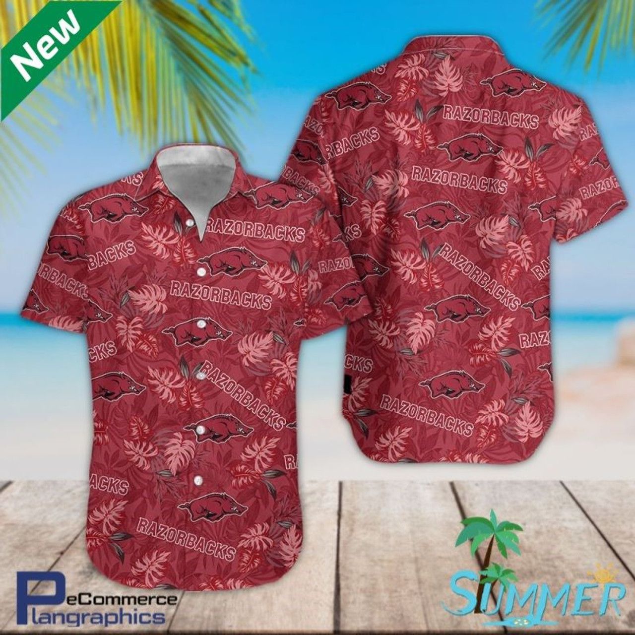 NCCA Arkansas Razorbacks Limited Edition Hawaiian Shirt