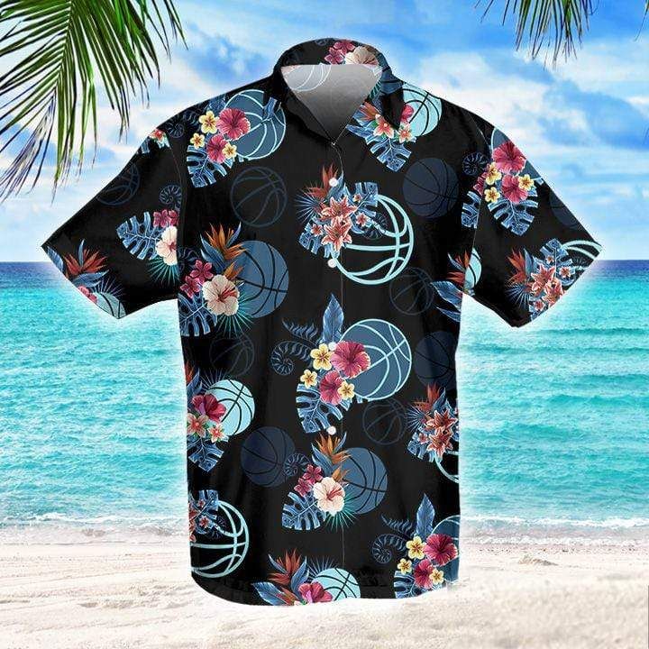 Basketball Summer Vibe Tropical Hawaii Aloha Shirts Ha79528