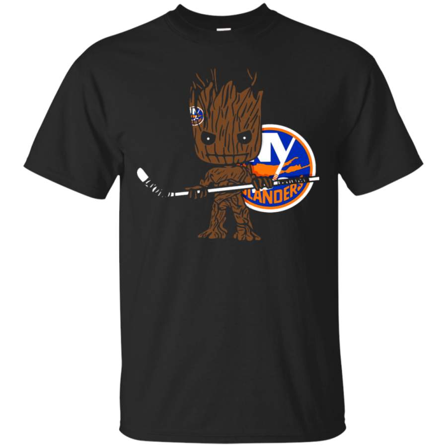 AGR Groot I Am Ice Hockey Player Team New York Islanders T-Shirt