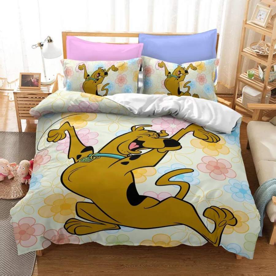 Scooby Doo 6 Duvet Cover Quilt Cover Pillowcase Bedding Set Bed Linen Home Bedroom Decor Hunterteez