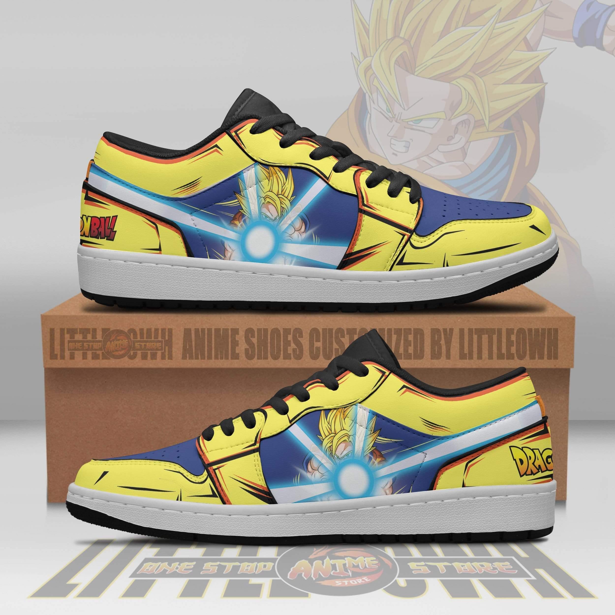 Son Goku Dragon Ball Custom Super Saiyan Anime Jd Low Top Sneakers