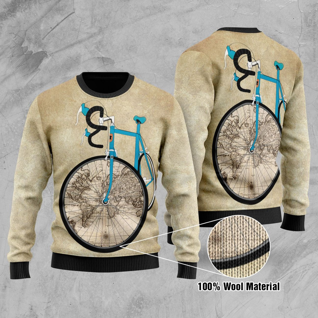 Bike Ugly Christmas Sweater | Unisex | Adult |  Us1038