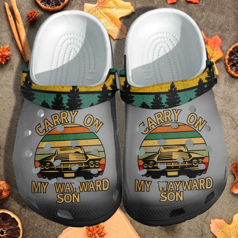 Carry On My Wayward 2022 Son Shoes Clogs Gifts For Son Men