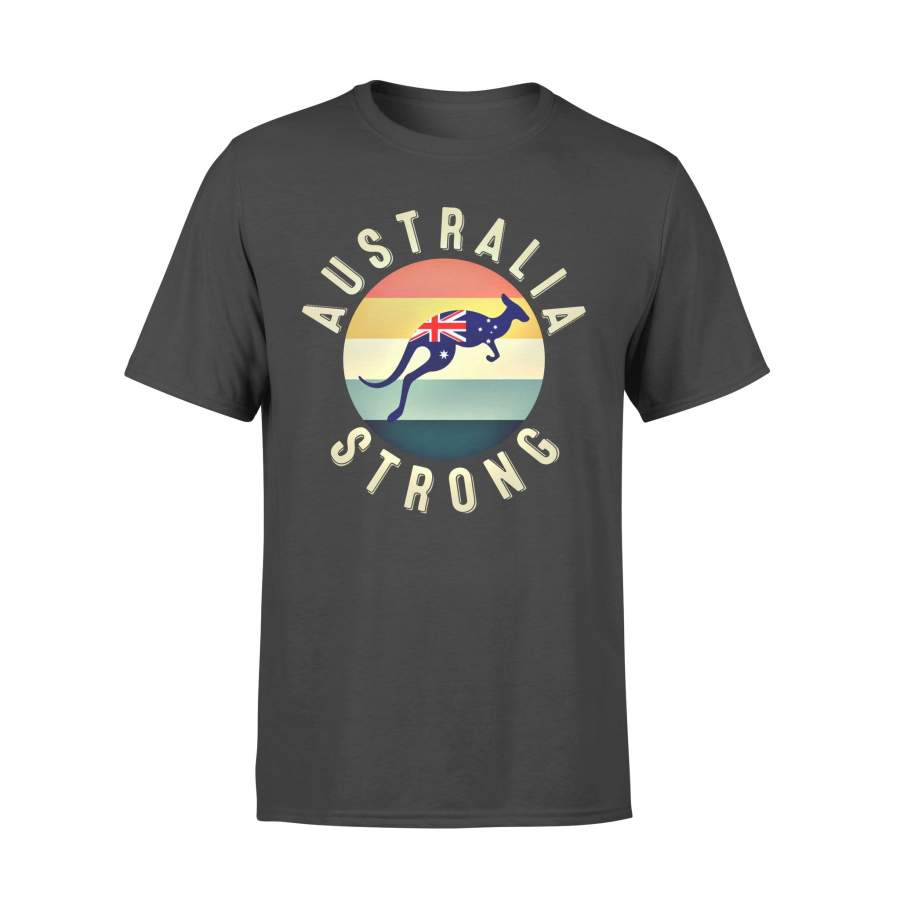 Animal gift idea Australia Strong Kangaroo Retro Graphic – Standard T-shirt