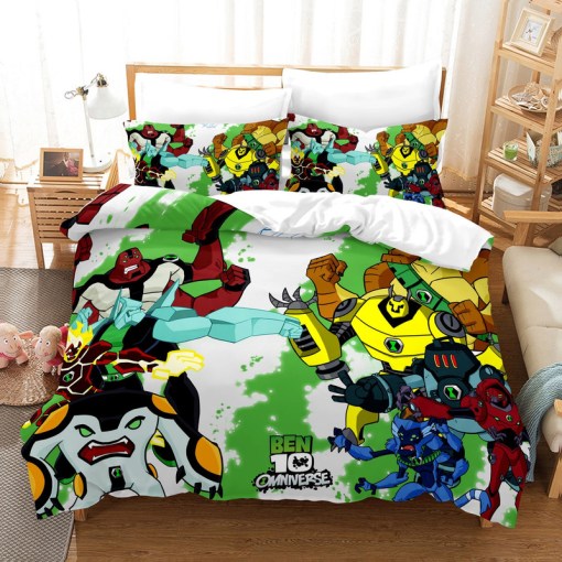 Ben 10 Ben Tennyson 1 Duvet Cover Pillowcase Home Decor 3D Bedding Set 6