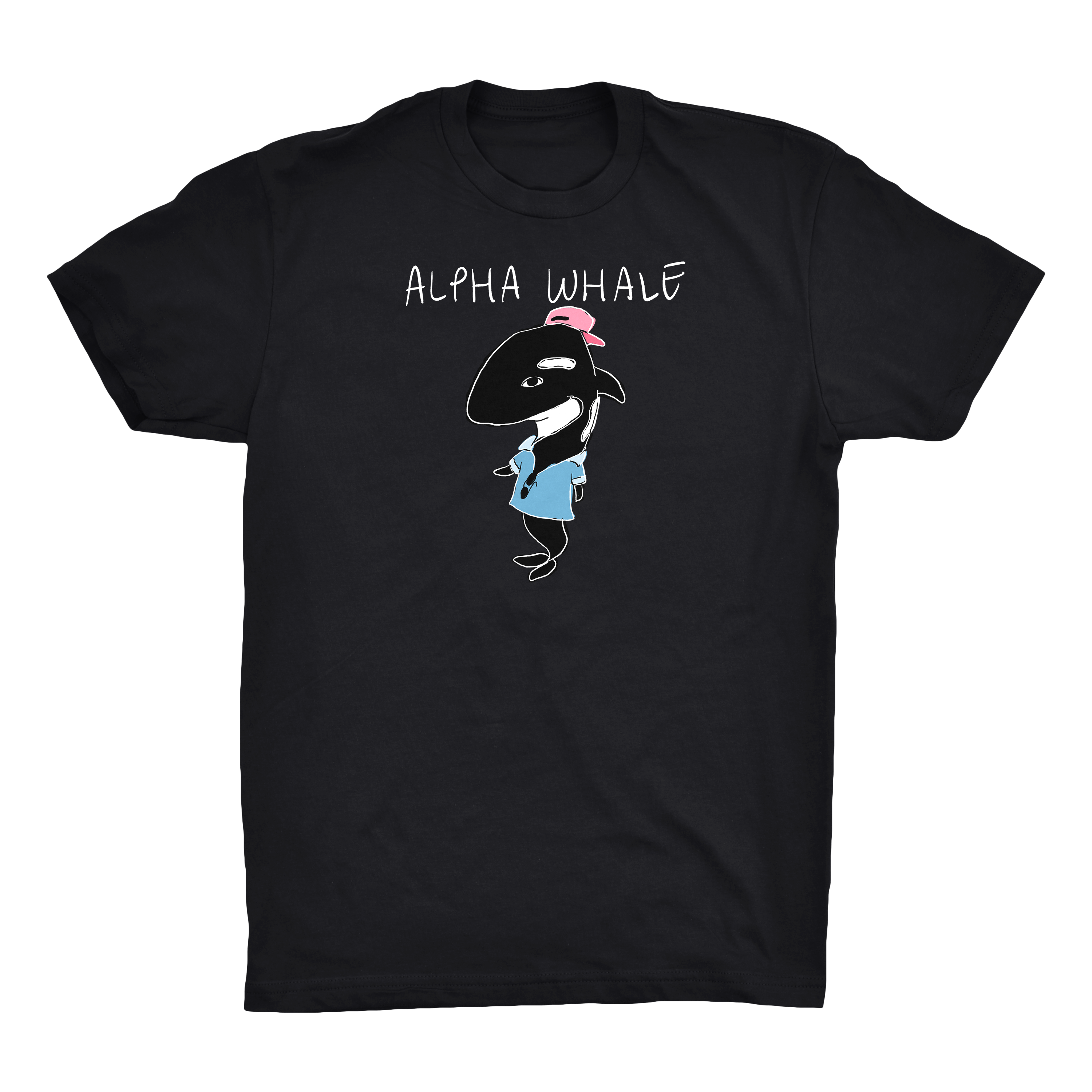 Alpha Whale Black Tee