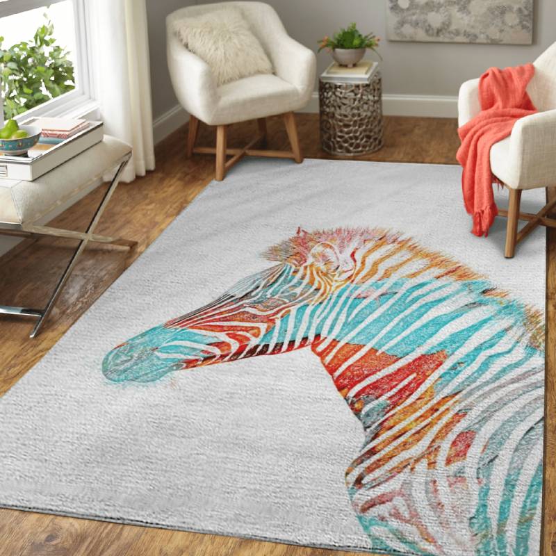 zebra – Animals Of Colour Area Rug Carpet