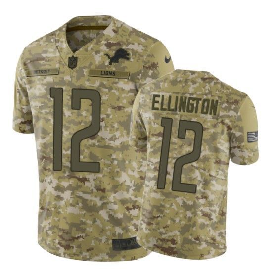 Bruce Ellington Jersey NFL Camo Detroit Lions