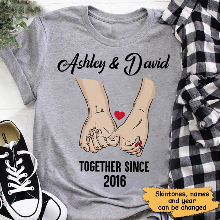 Couple Together Since Personalized Shirt