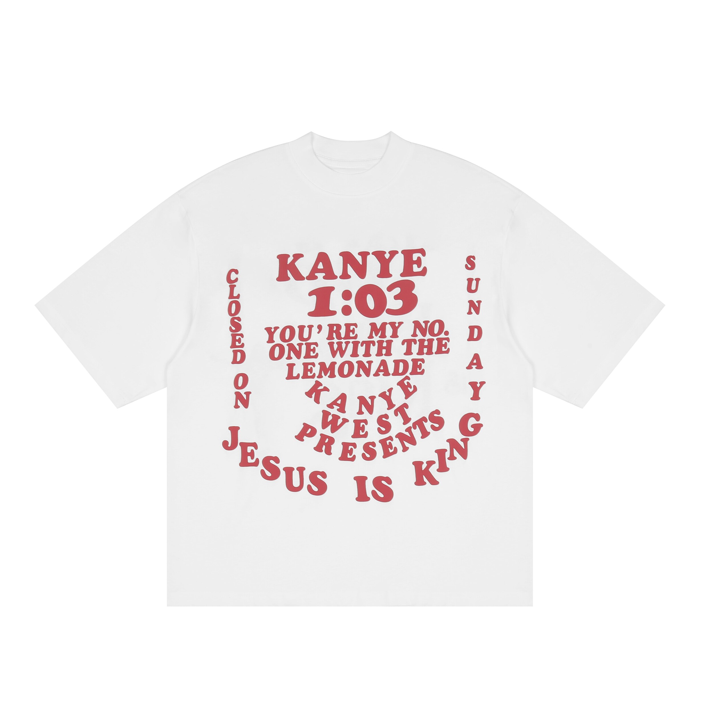 2022ss Music Album JESUS IS KING T Shirt Men Women 1:1 High Quality Foam Printing Kanye West Tee Tour Tops Ye Short Sleeve alx