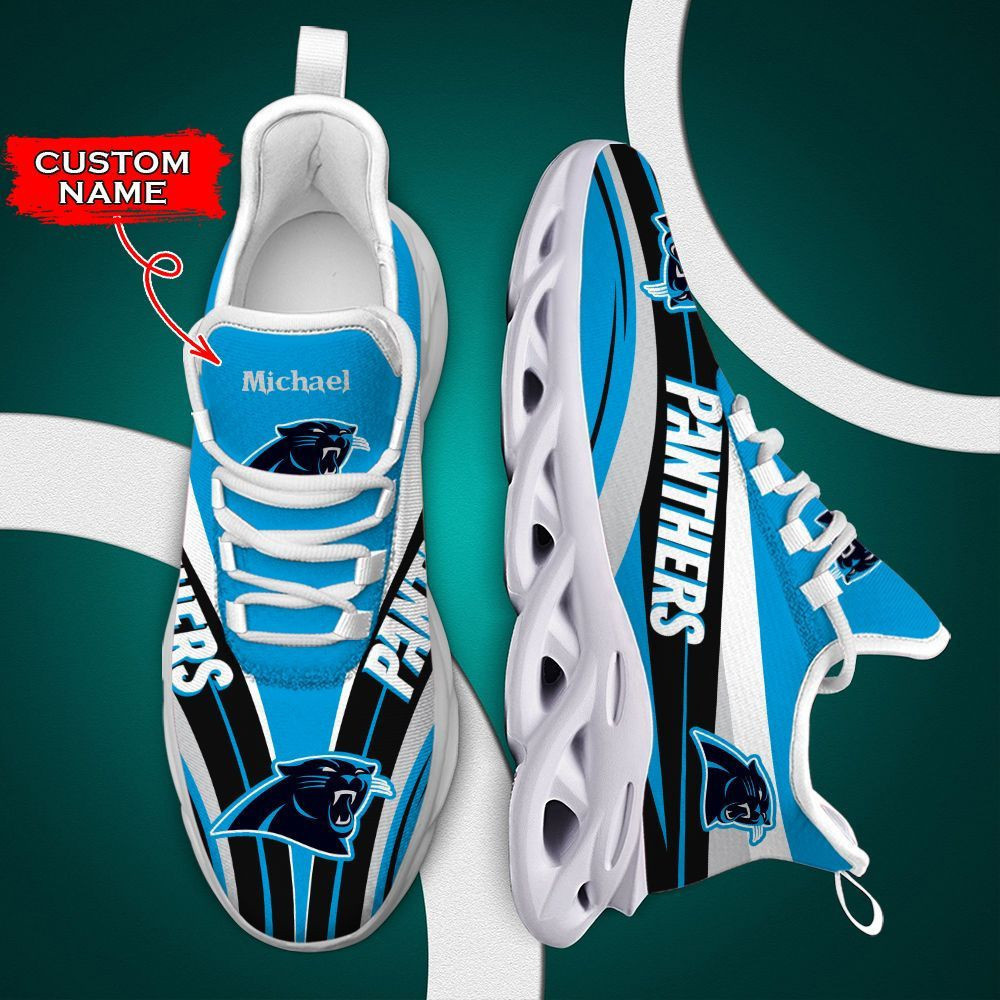 Carolina Panthers Max Soul Shoes Luxury Custom Name 02 M3Bth0886