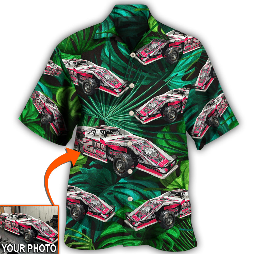 Car Dirty Track Racing Tropical Flower Custom Photo Hawaii Shirt Ha55567